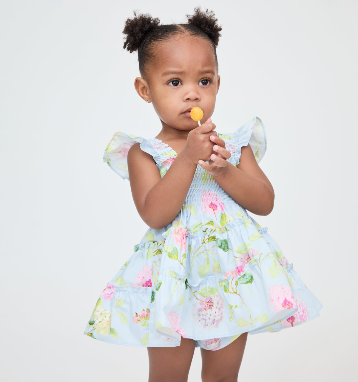 The Baby Ellie Nap Dress in Hydrangea Chintz