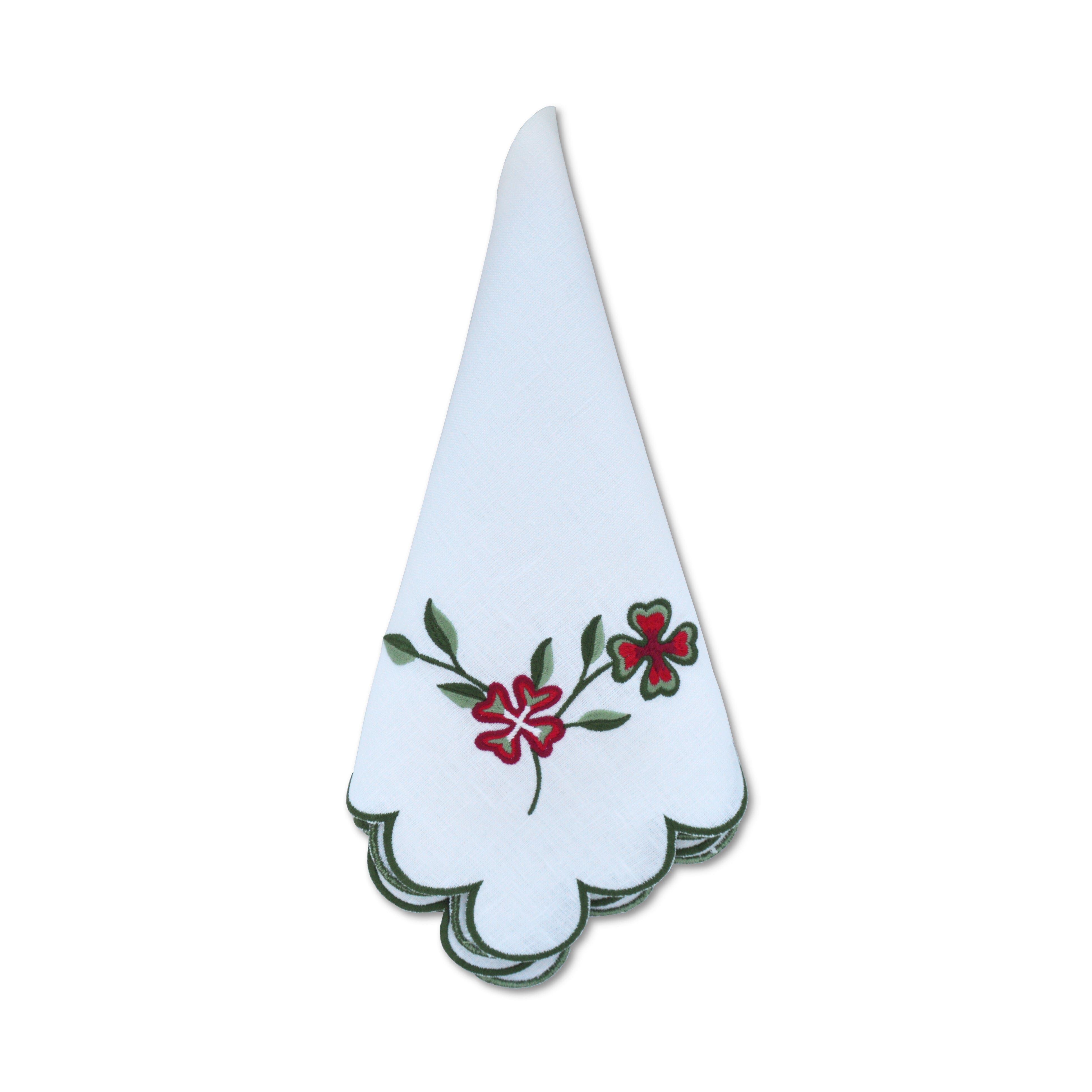 Winter Clover Dinner Napkins (4)