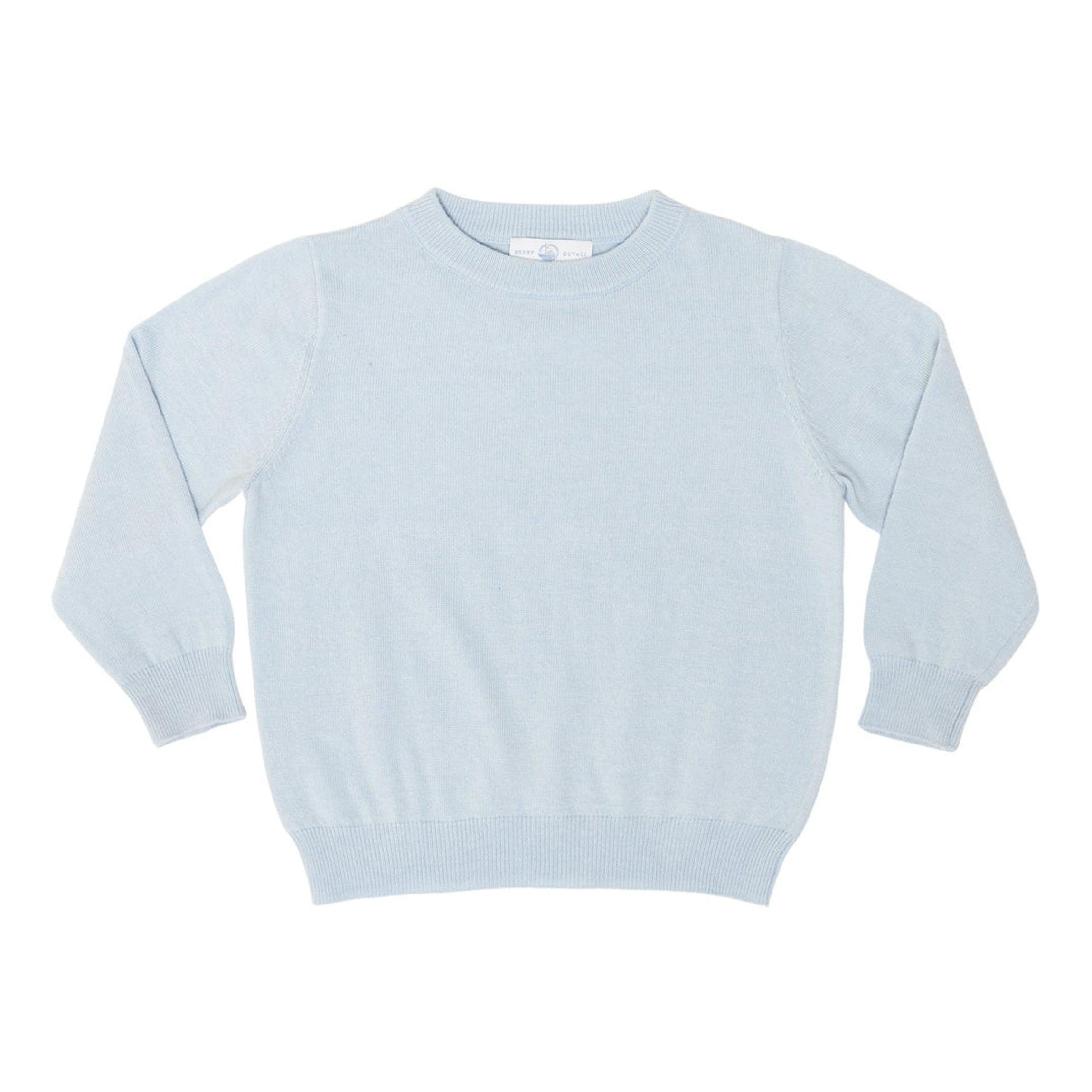 Christopher Crewneck Sweater in Bay Tree Blue