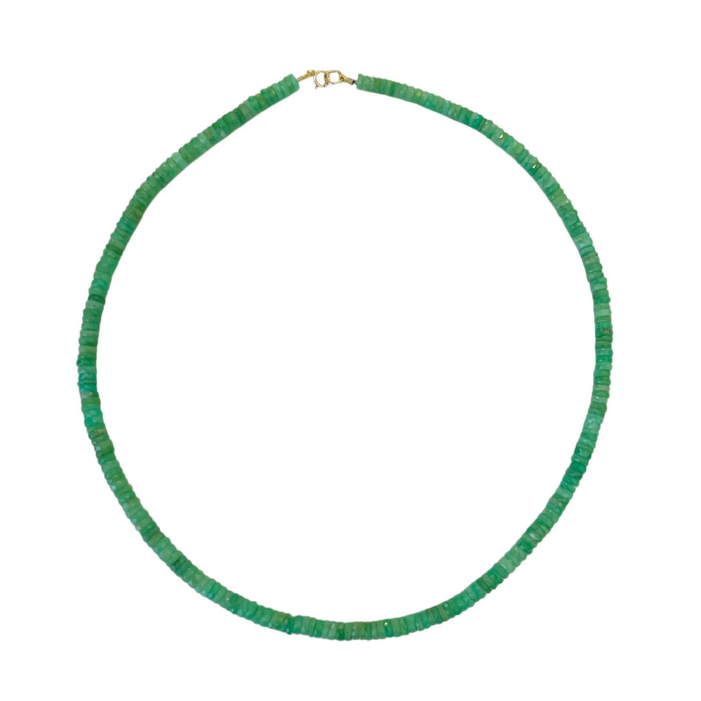 Chrysoprase Heishi Necklace