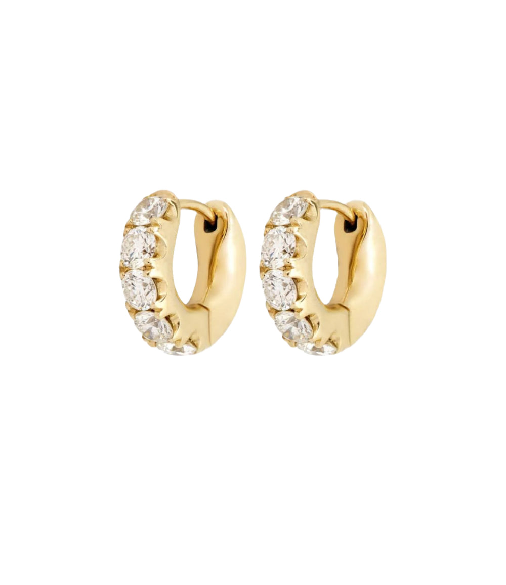 Super Duper Diamond Hoops - Roxanne First