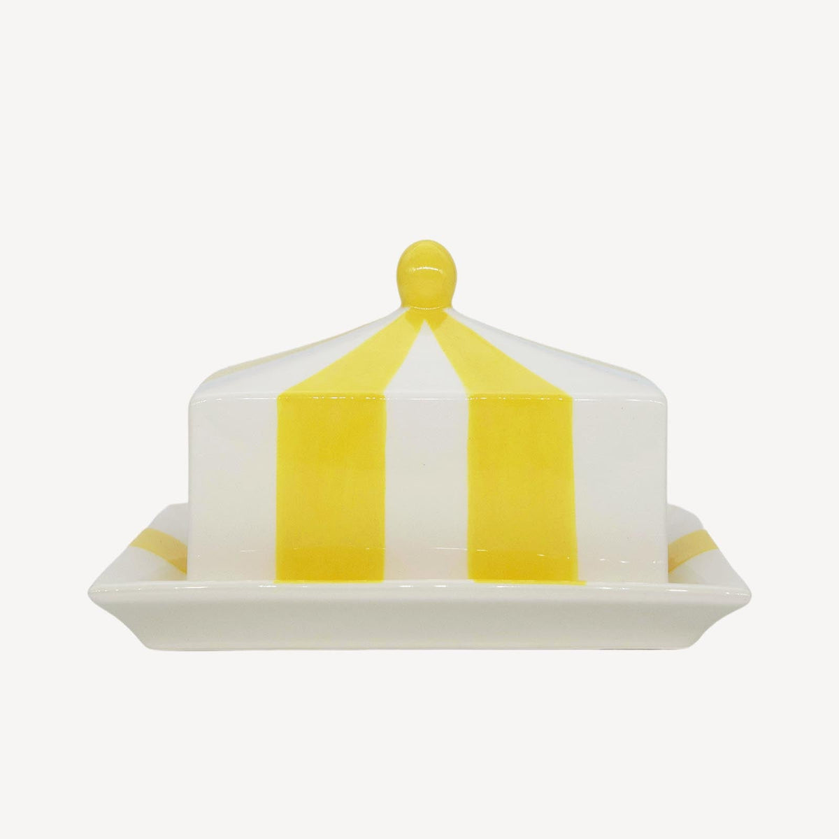 Circus Stripe Butter Dish