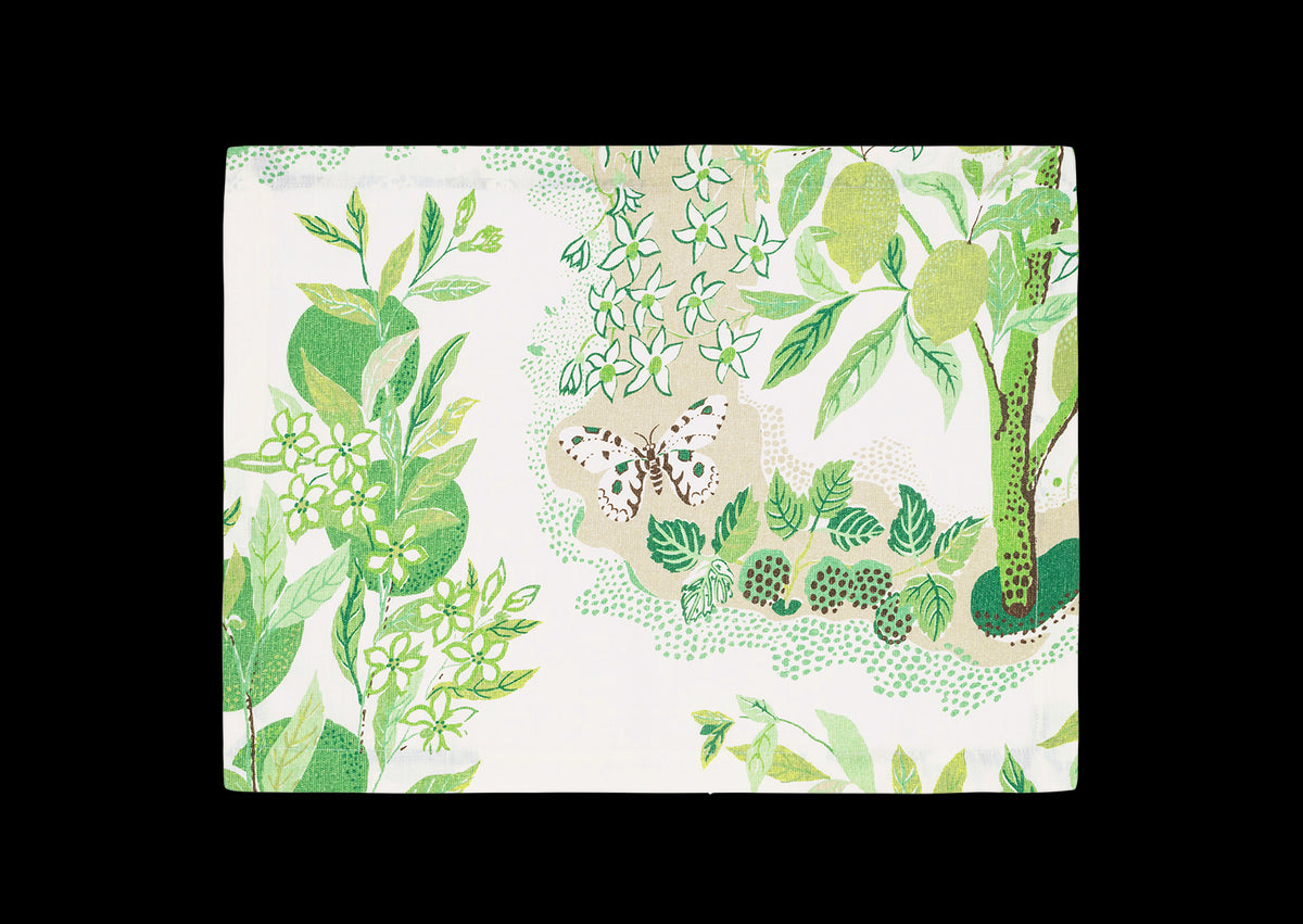 Matouk Schumacher Citrus Garden Placemat in Grass, Set of 4