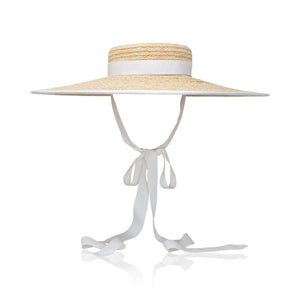 Claiborne Hat in Natural & Ivory