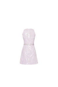 The Claire Dress in Pink & White