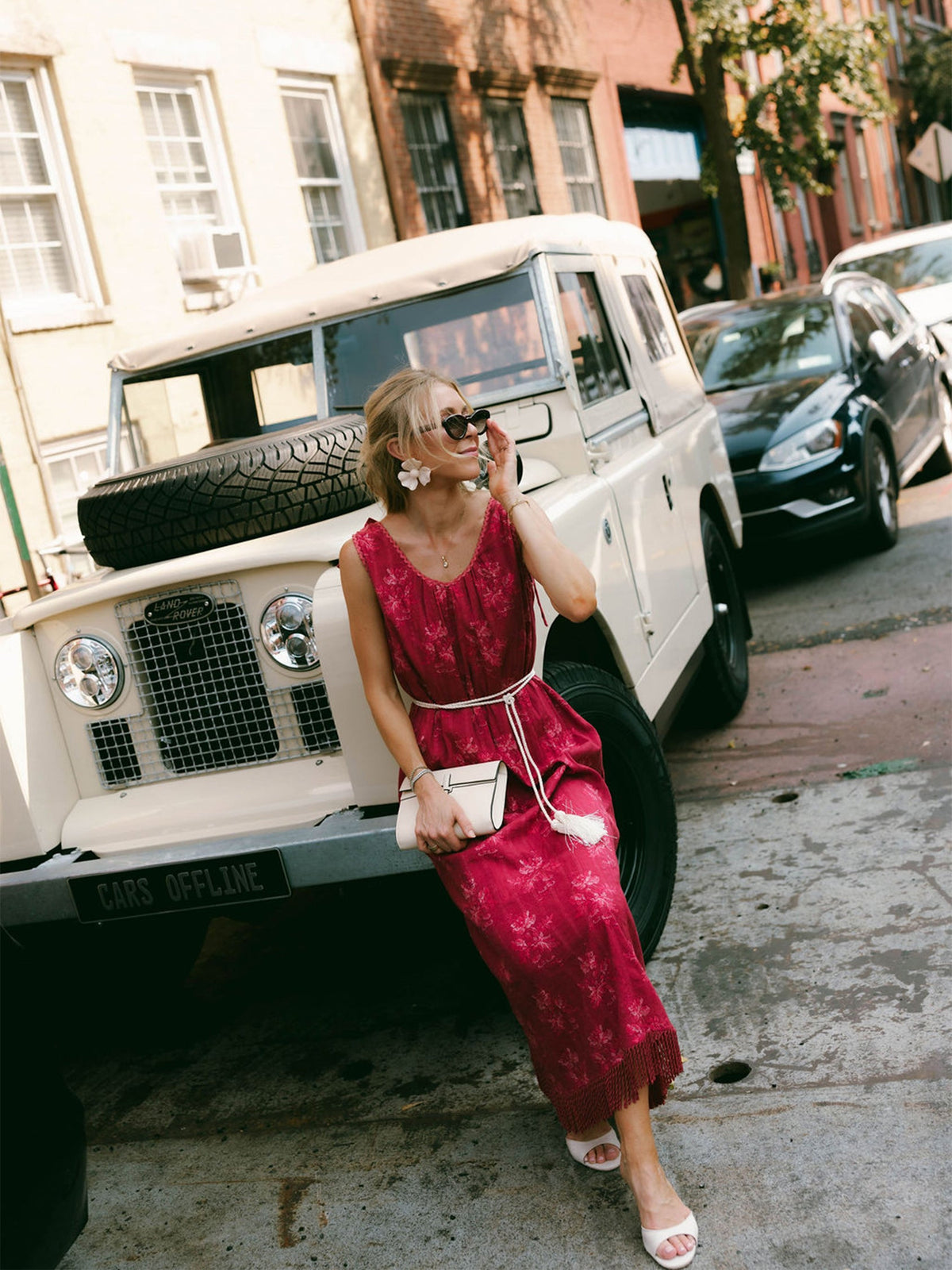 Vanessa Dress x Styled By Claire in Rosette Stripe