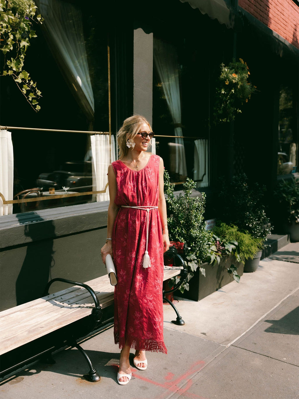 Vanessa Dress x Styled By Claire in Rosette Stripe