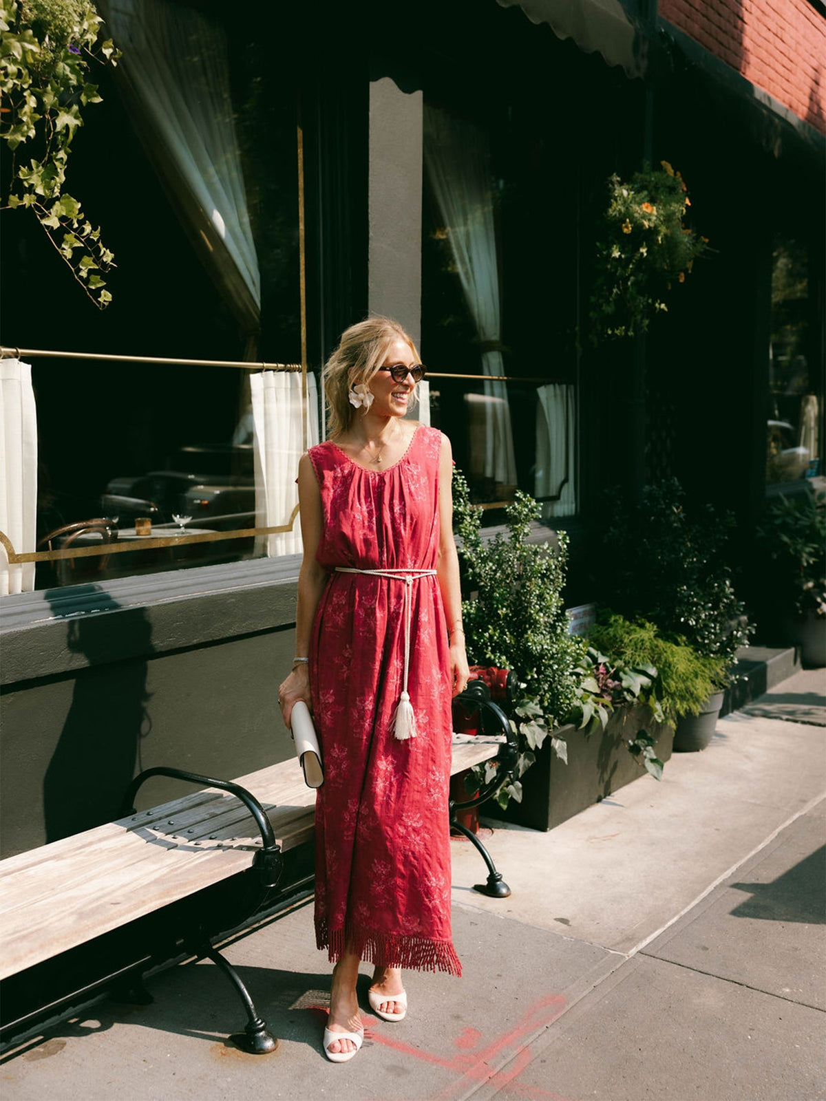 Vanessa Dress x Styled By Claire in Rosette Stripe