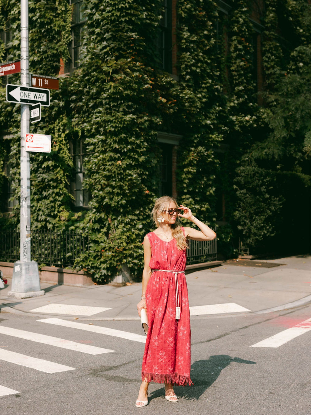 Vanessa Dress x Styled By Claire in Rosette Stripe
