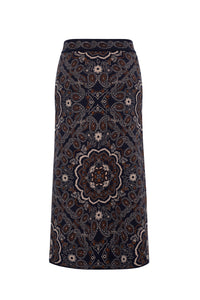 Clara Skirt in Bandana Navy