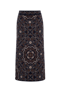 Clara Skirt in Bandana Navy