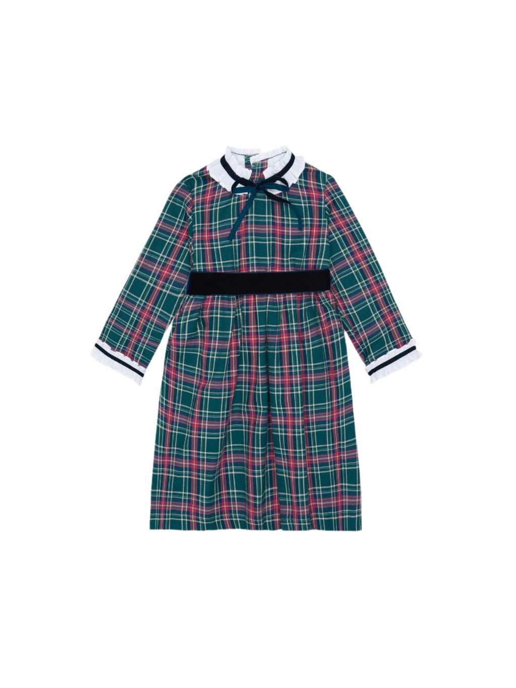 Green Tartan Clarisa Girl Dress