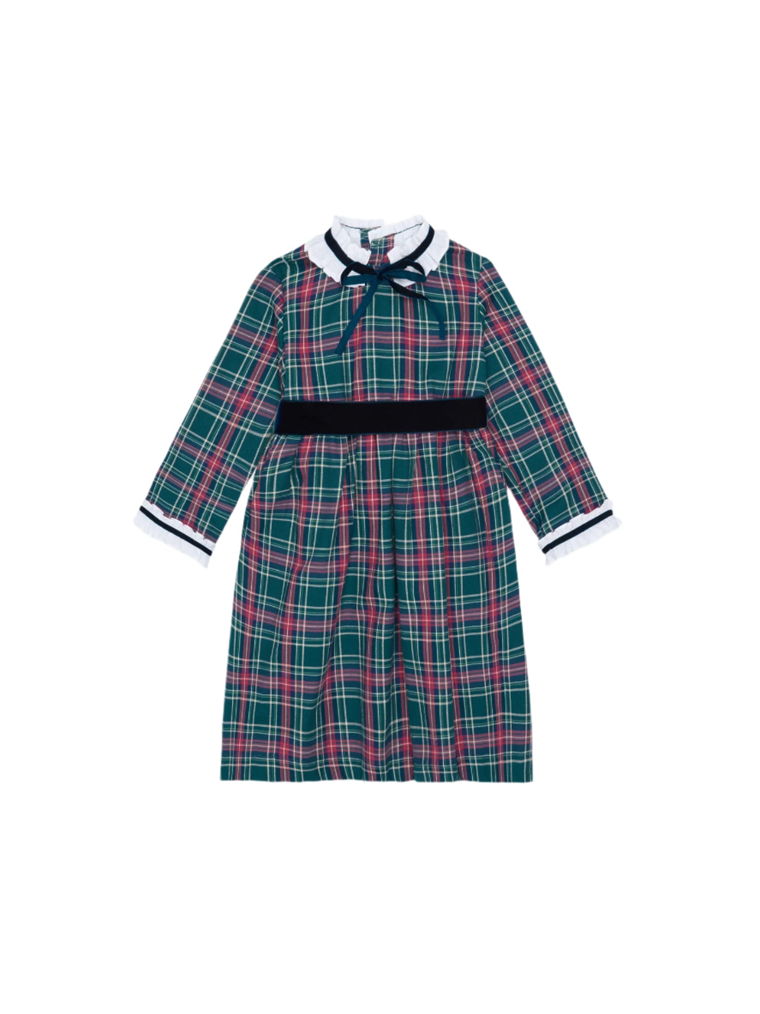 Green Tartan Clarisa Girl Dress