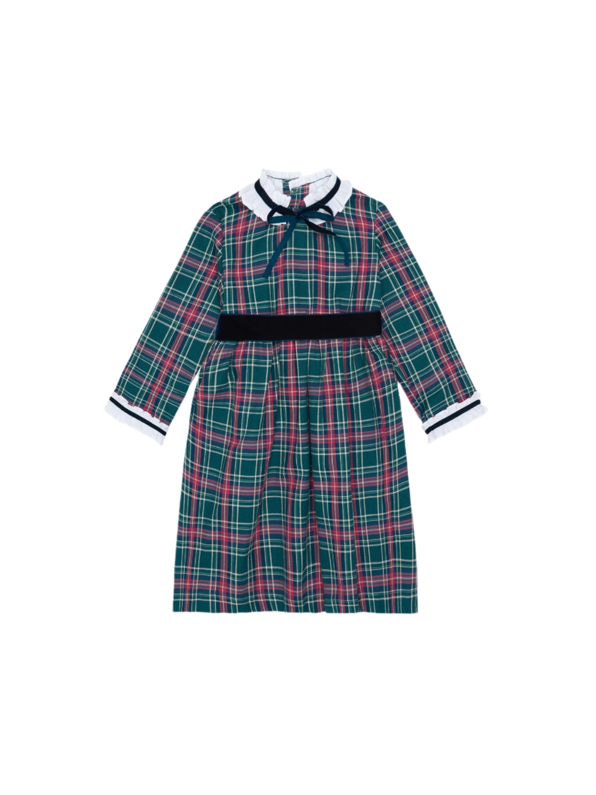 Green Tartan Clarisa Girl Dress