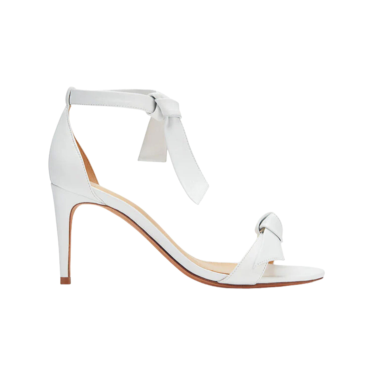 Clarita 75 in White Leather