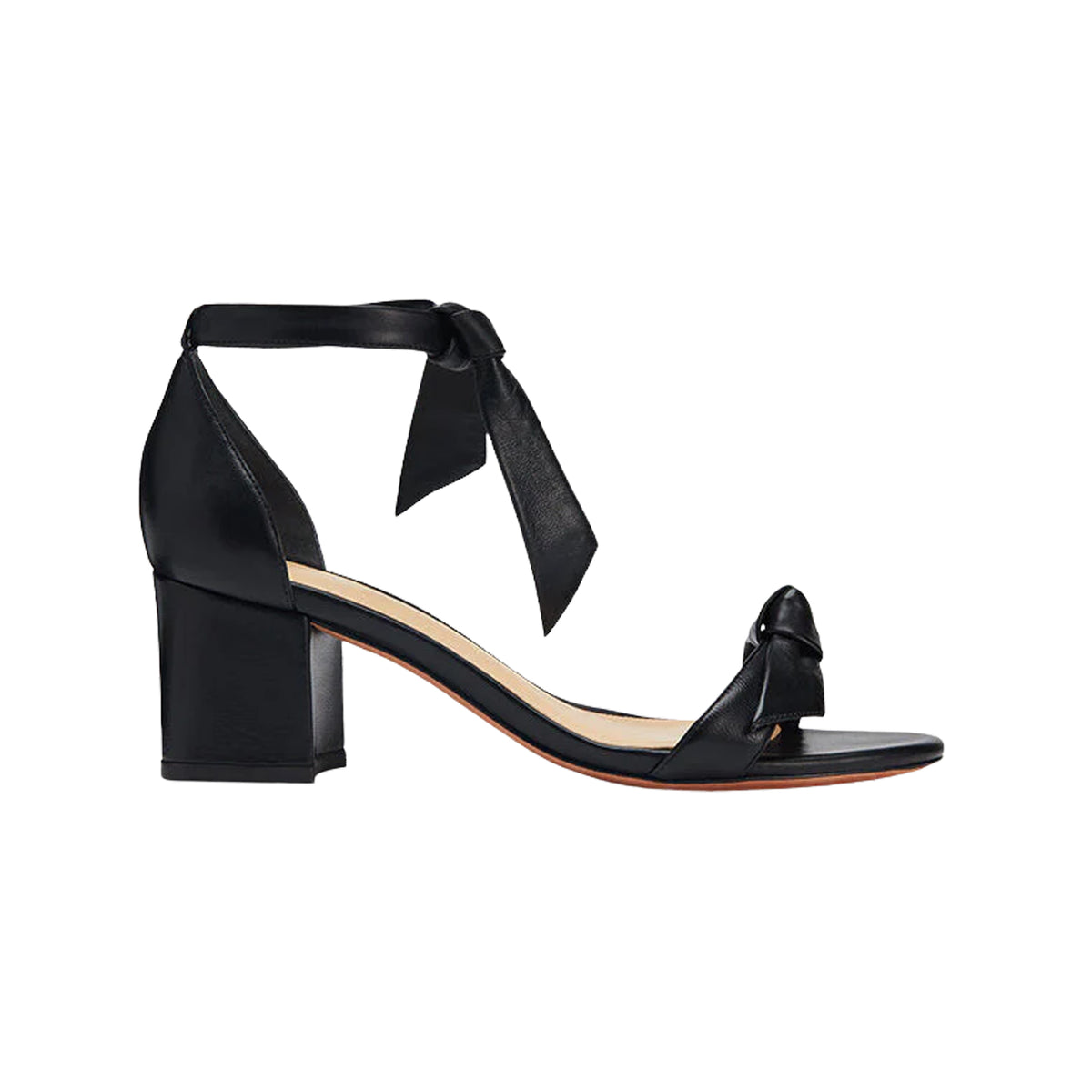 Clarita Block 60 in Black Leather