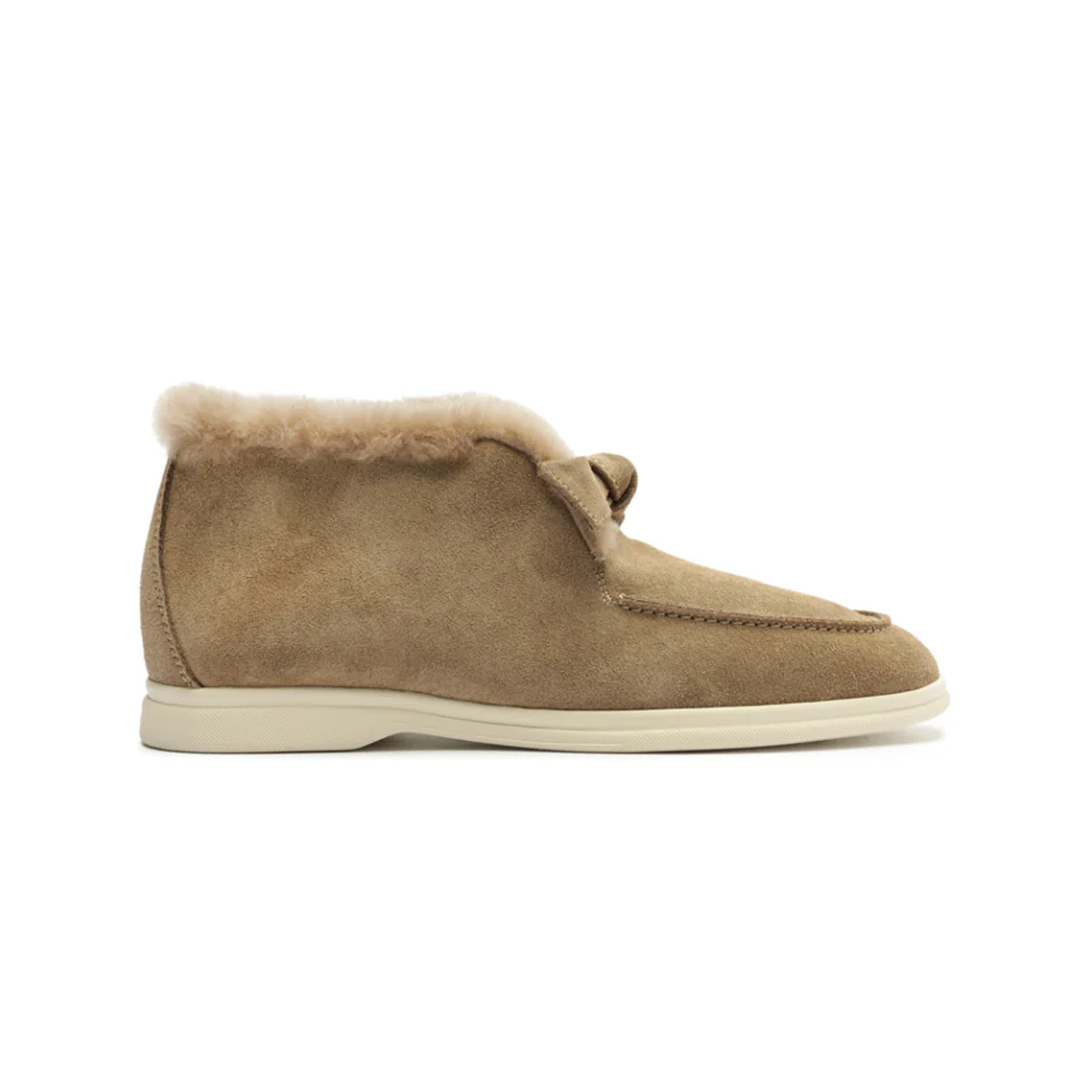Clarita Shearling Slip On Bootie in Semolina