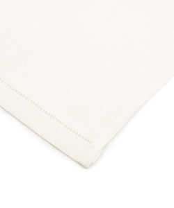 Rebecca Udall, Classic Hemstitch Detailed Linen Hand Towel, White