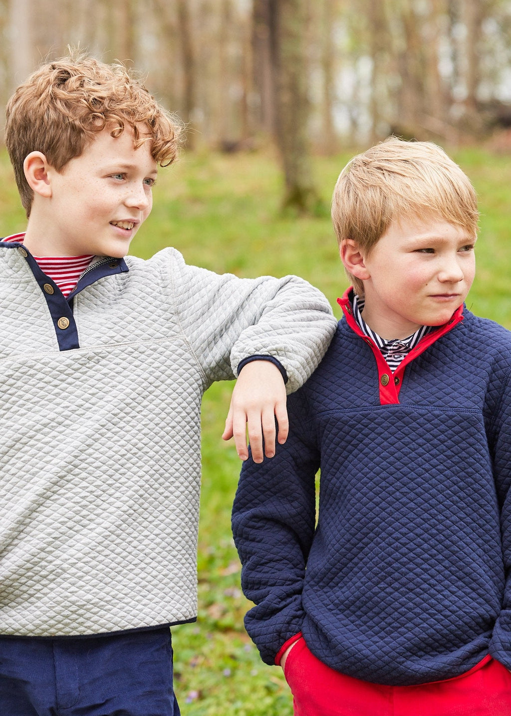 little english classic childrens clothing boys striped navy long sleeve polo