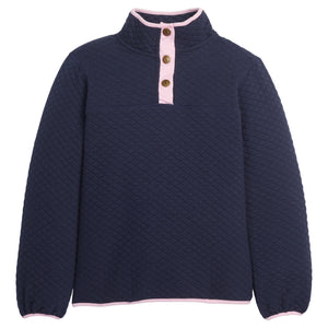 Classic Quilted Pullover Two-Tone