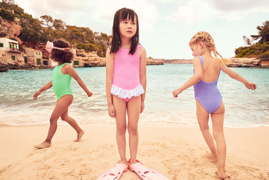 Kids Denise Swimsuit in Bubblegum