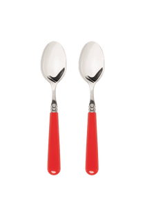 Late Afternoon Classic Red Set of 2 Dessert Spoons