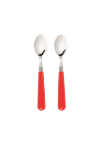 Late Afternoon Classic Red Set of 2 Teaspoons