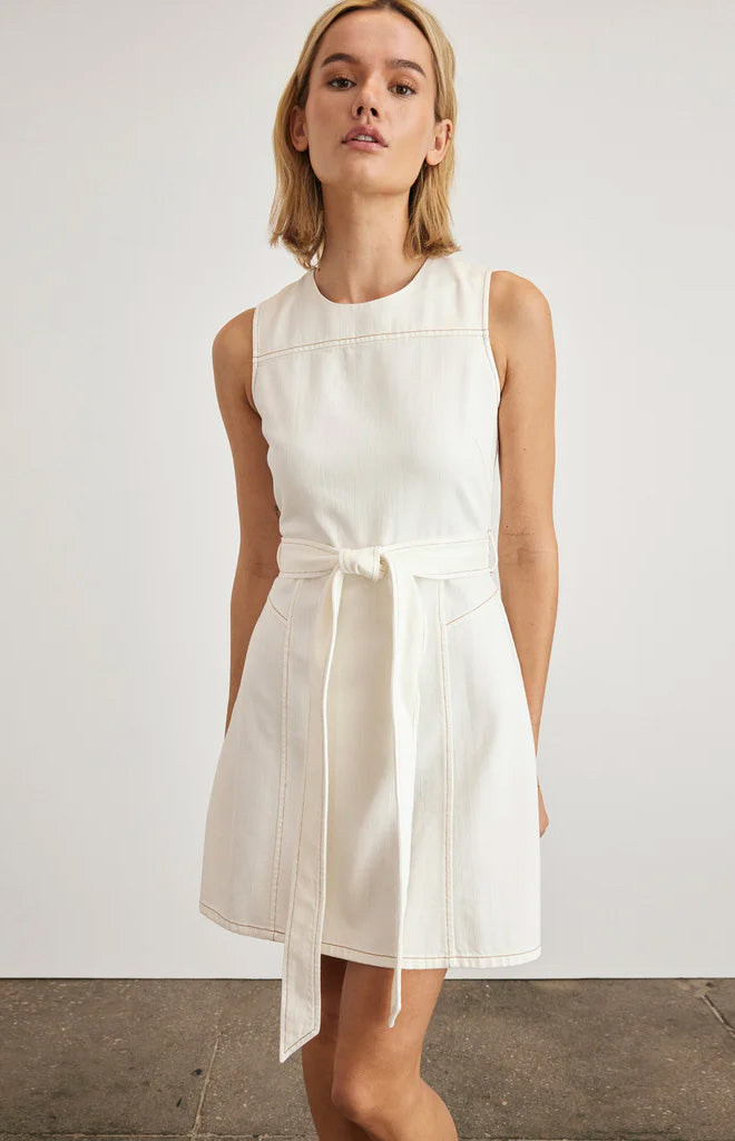 Claudia Dress in Chalk