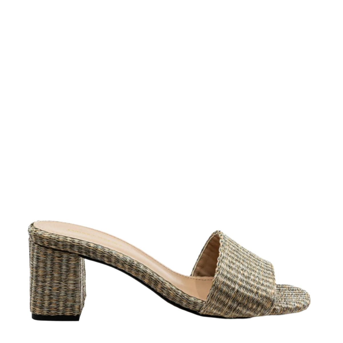 Claudia Grey Raffia Mule