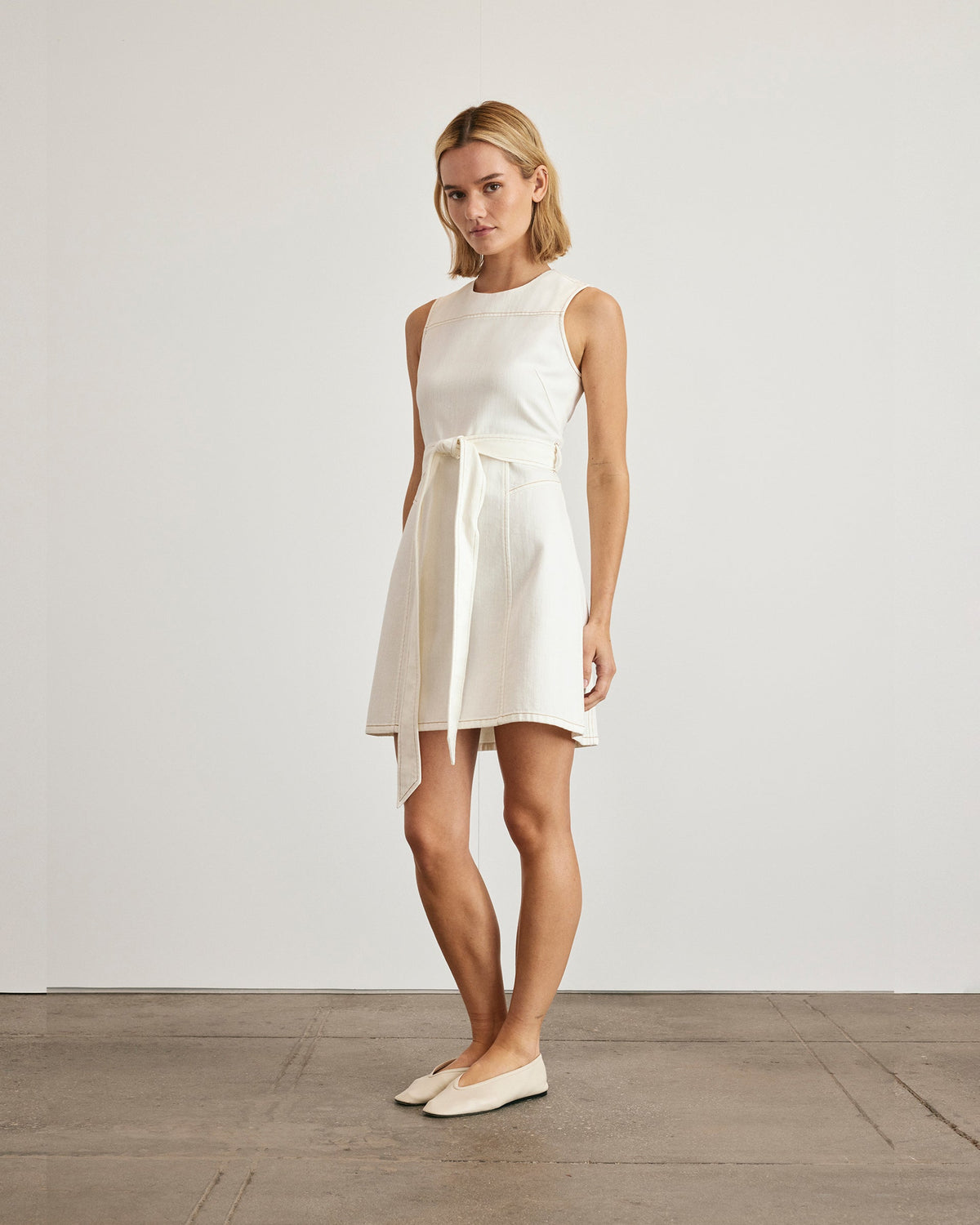 Claudia Dress in Chalk