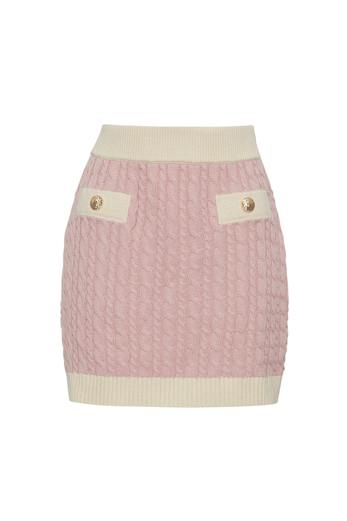 Cleobelle Skirt in Pink Cable