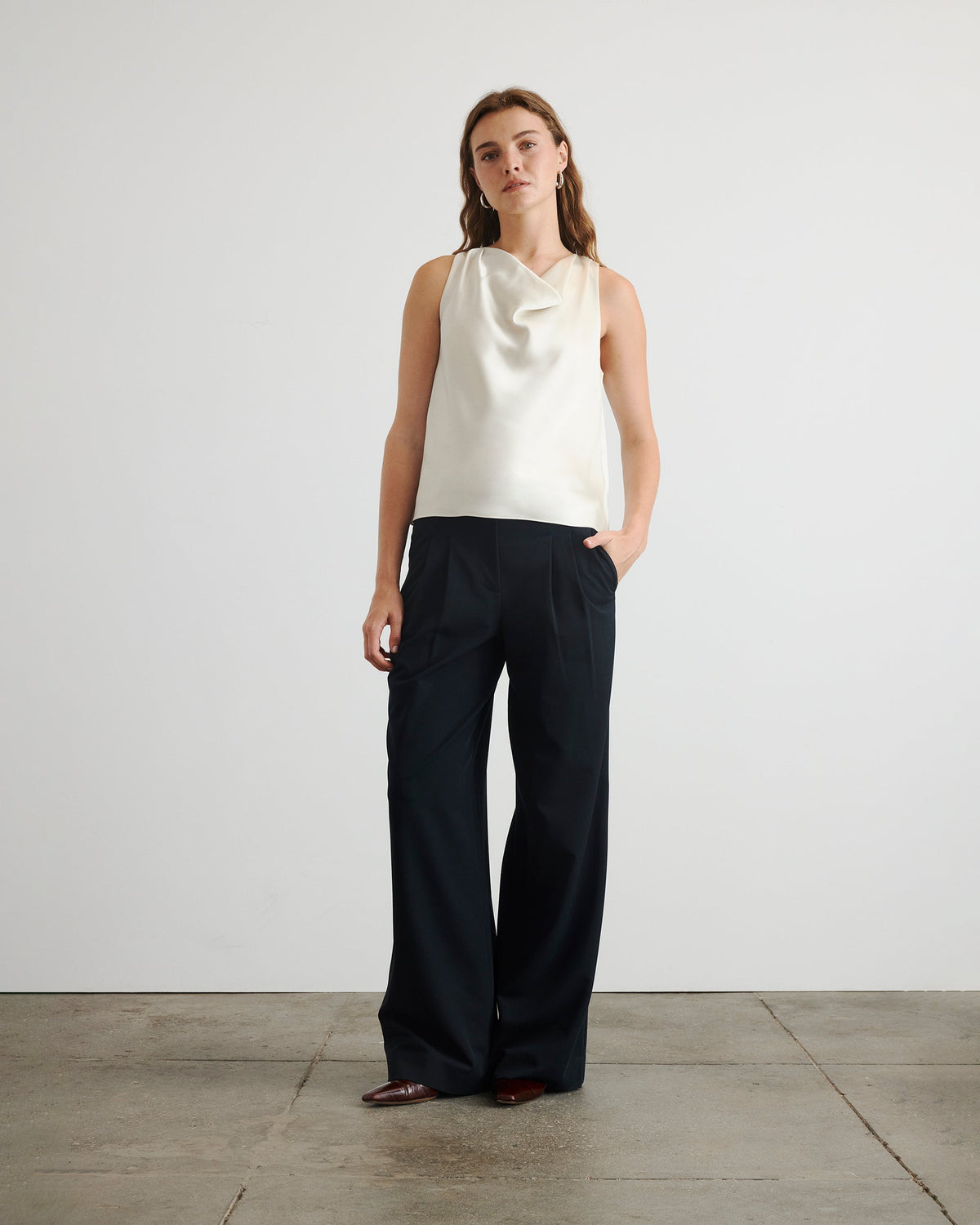 Clorinda Top in Ivory