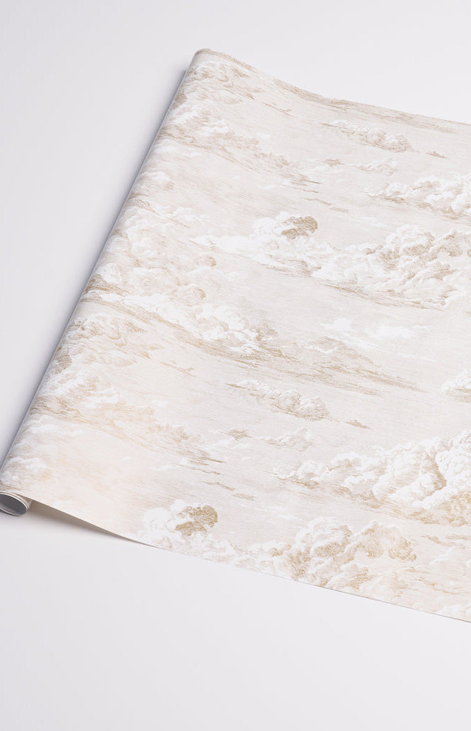 Cloud Toile Wrapping Paper In Gold