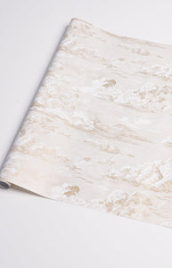 Cloud Toile Wrapping Paper In Gold