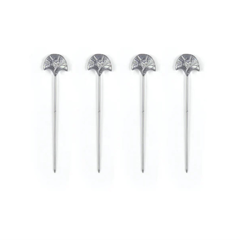 Clove Leaf Cocktail Picks, Set of 4