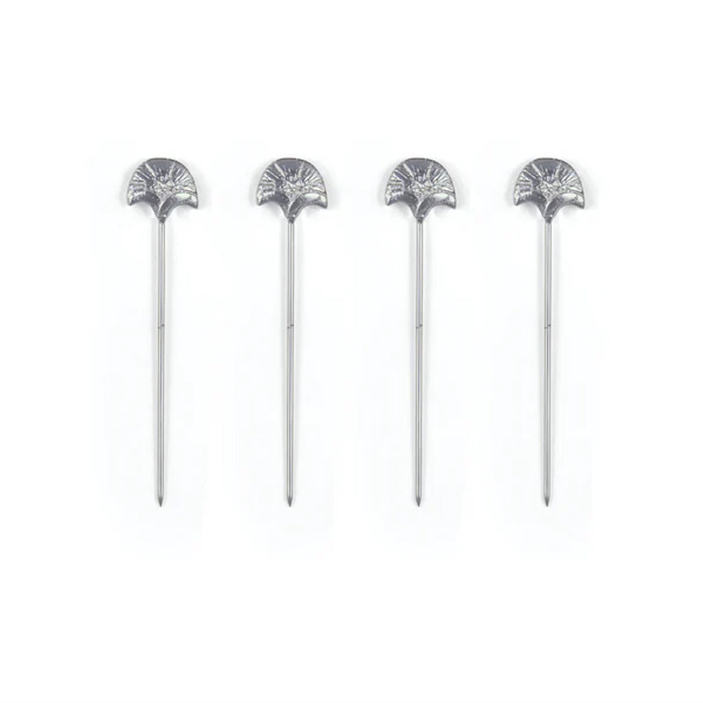 Clove Leaf Cocktail Picks, Set of 4