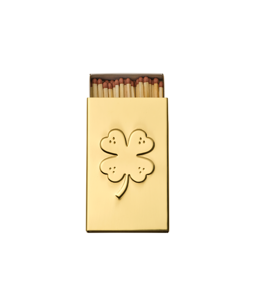 Brass Matchbox Sleeve, Clover