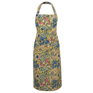 Jardin Apron in Blue & Vert