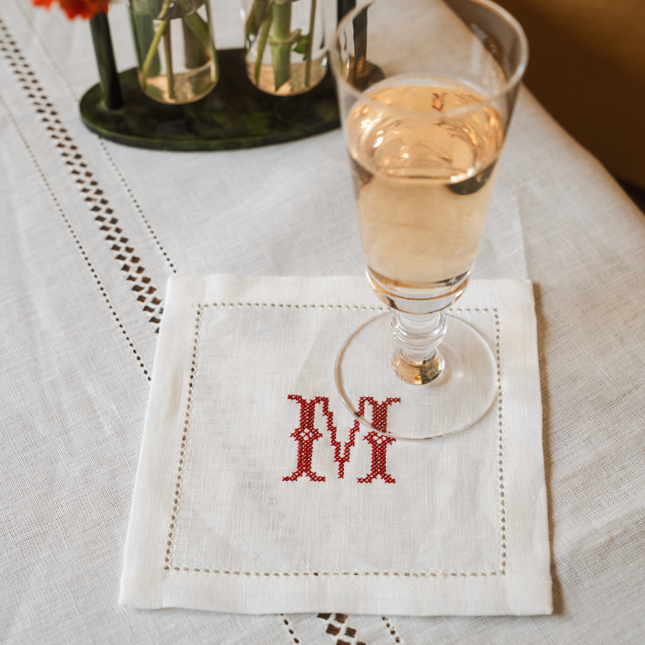 Cocktail Napkin Hemstitch