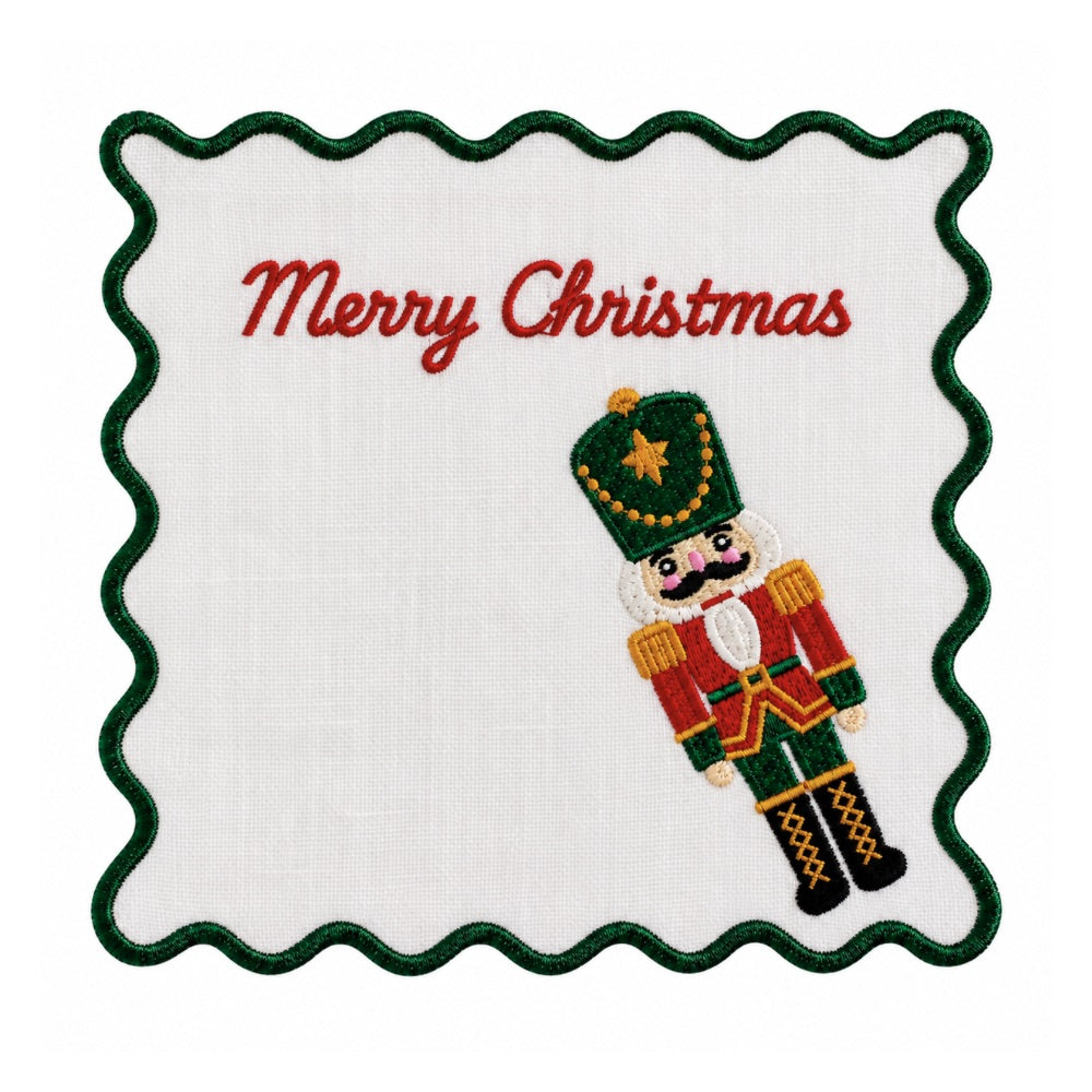 Merry Christmas Cocktail Napkin, Set of 4