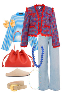 Coco Jacket in Mariner Tweed