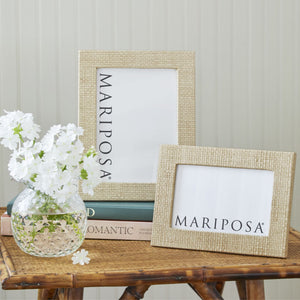 Coconut Grove Faux Grasscloth 5x7 Frame
