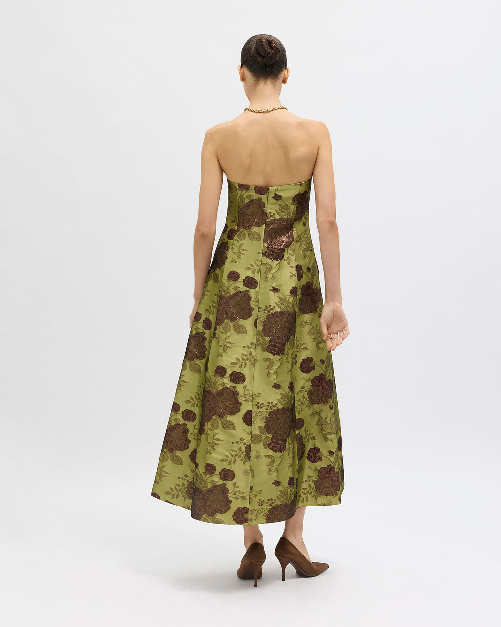 Colette Dress in Citron Floral
