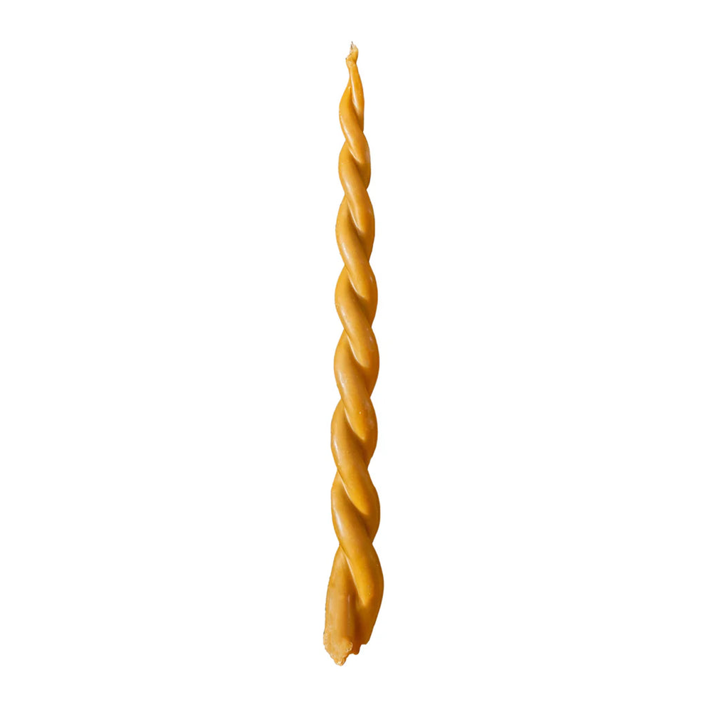 Collepino Colossal Double-Wick Twisted Beeswax Candle