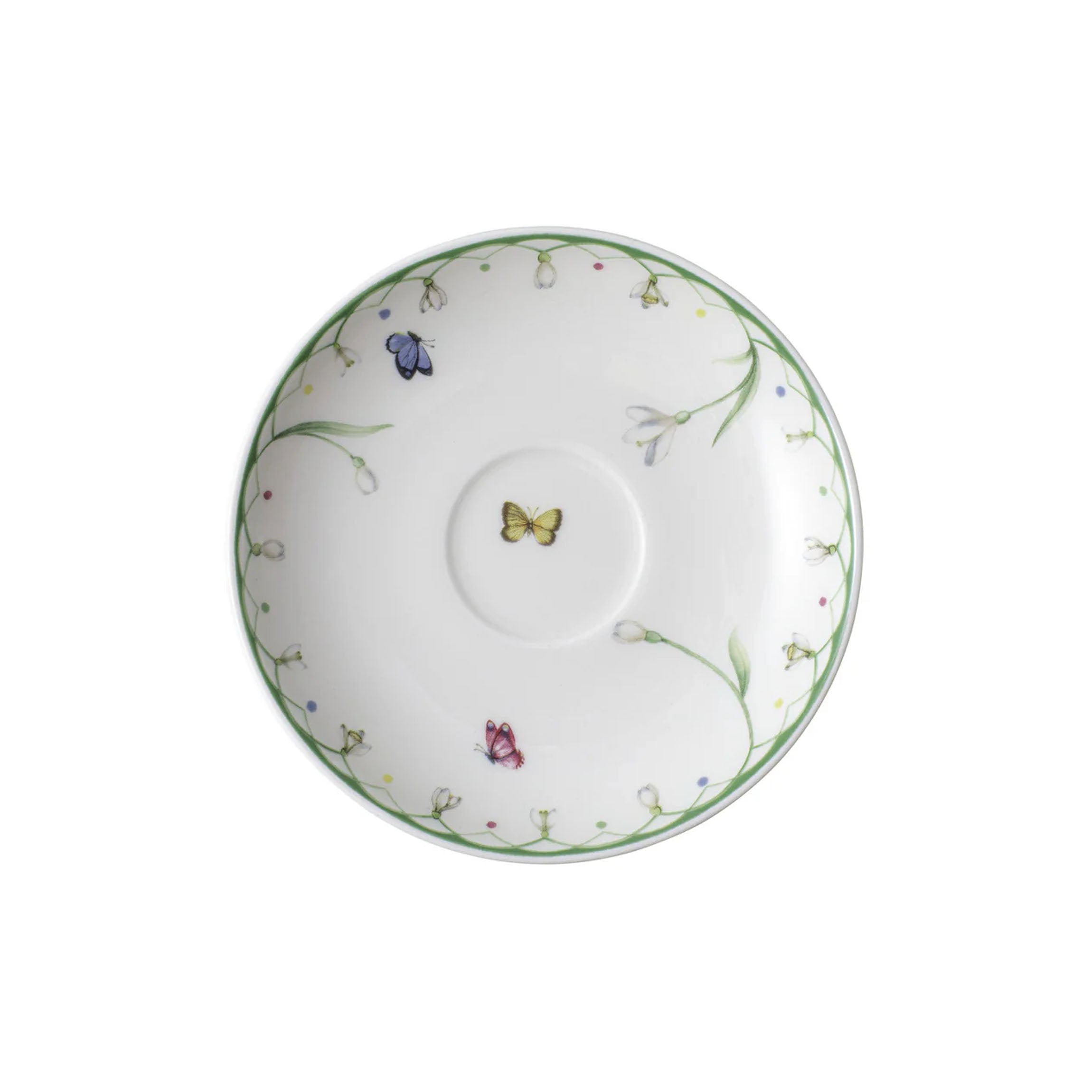 Colourful Spring Espresso Saucer in Multi
