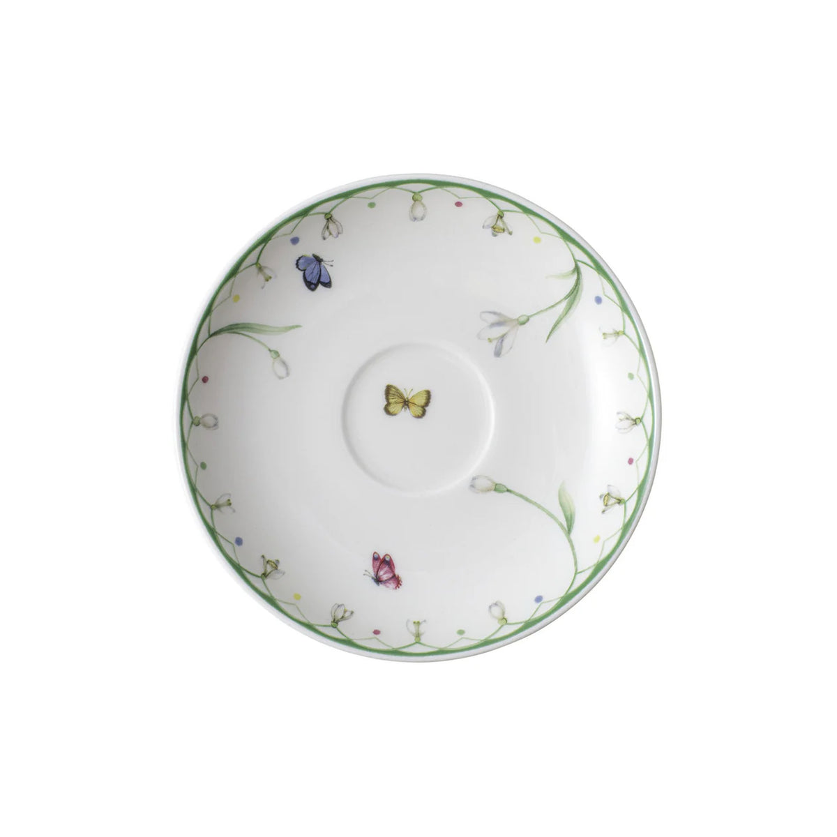 Colourful Spring Espresso Saucer in Multi