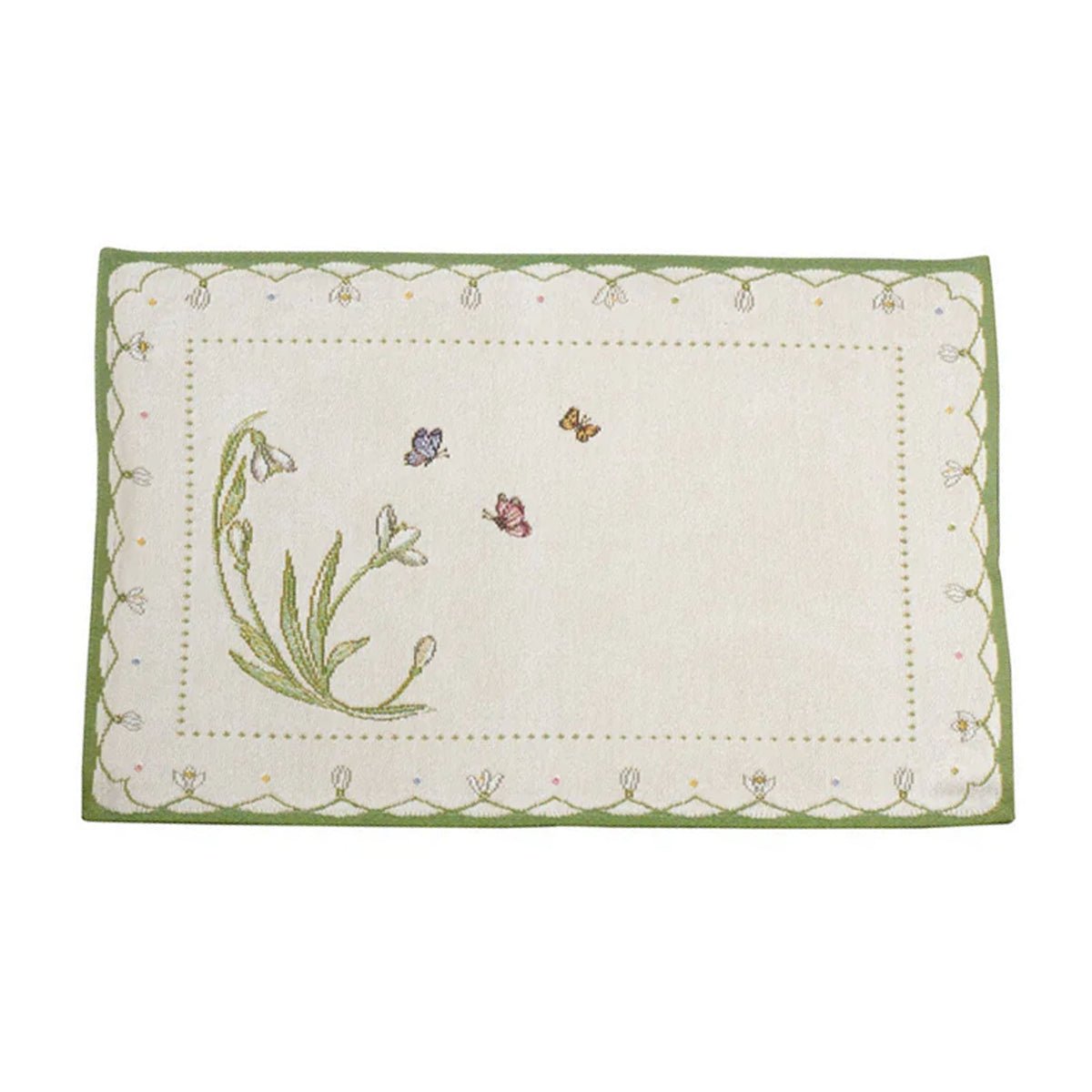 Colorful Spring Placemat Snowdrop in Multi