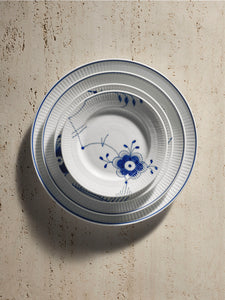 Blue Fluted Mega Bread & Butter Plate #6 6.75"