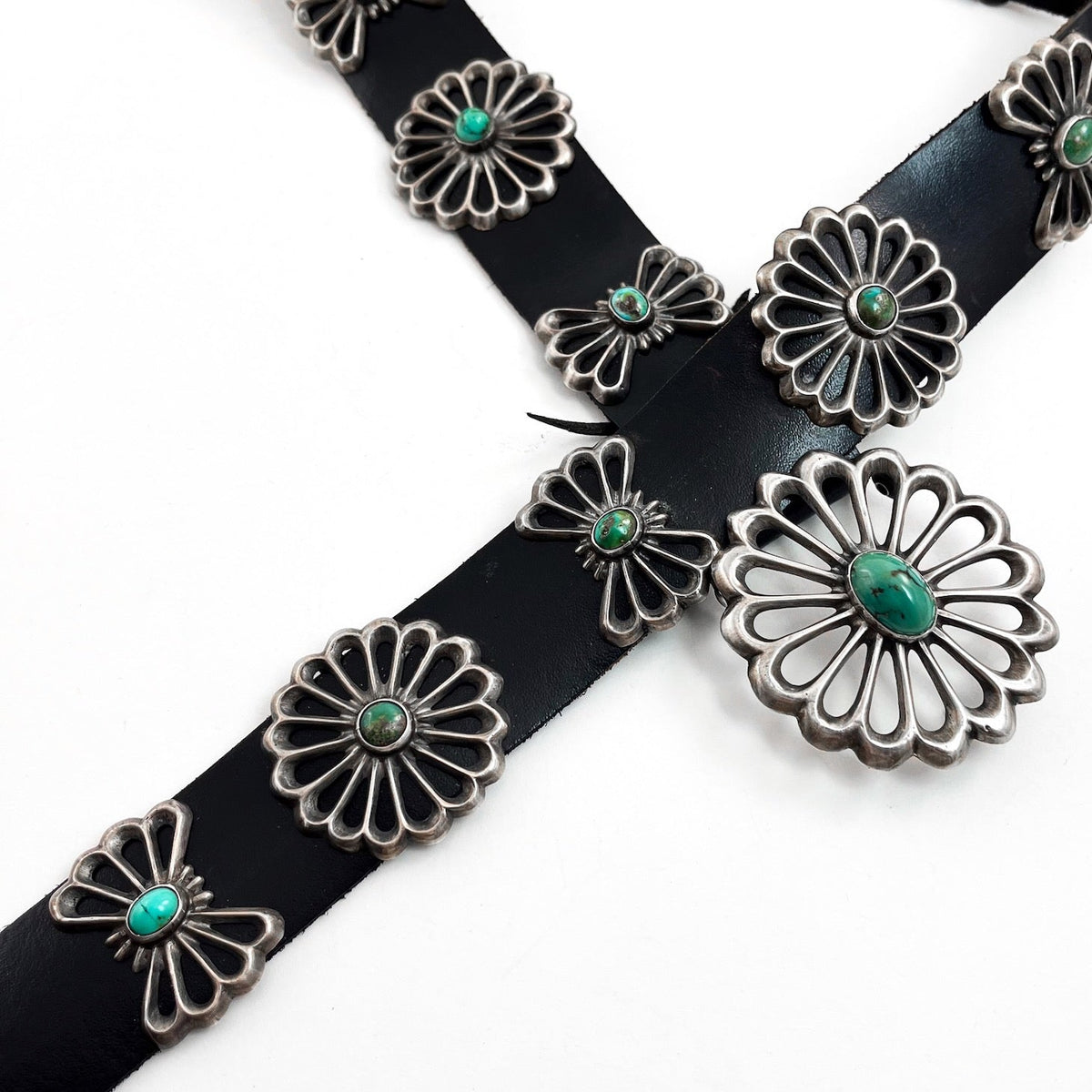 Cast Concho Belt With Stones ABS