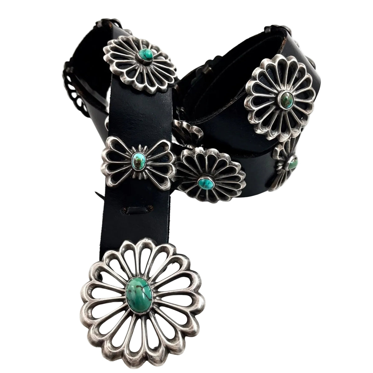 Cast Concho Belt With Stones ABS